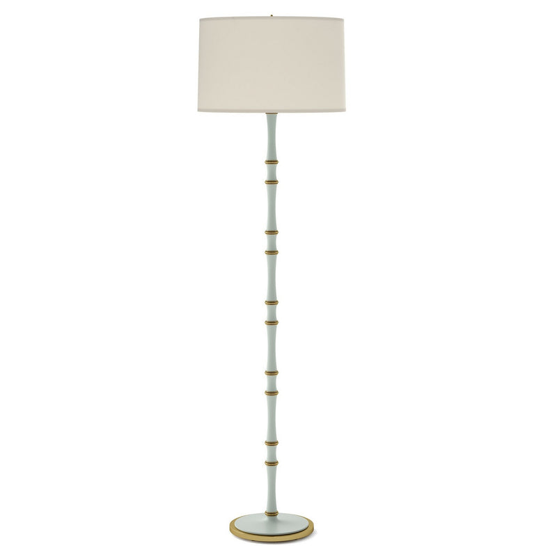 Robert Abbey MCL73 One Light Floor Lamp, Matte Celadon w/Modern Brass