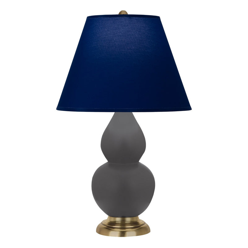 Robert Abbey MCR50N One Light Accent Lamp, Matte Ash Glazed Ceramic w/Antique Natural Brass