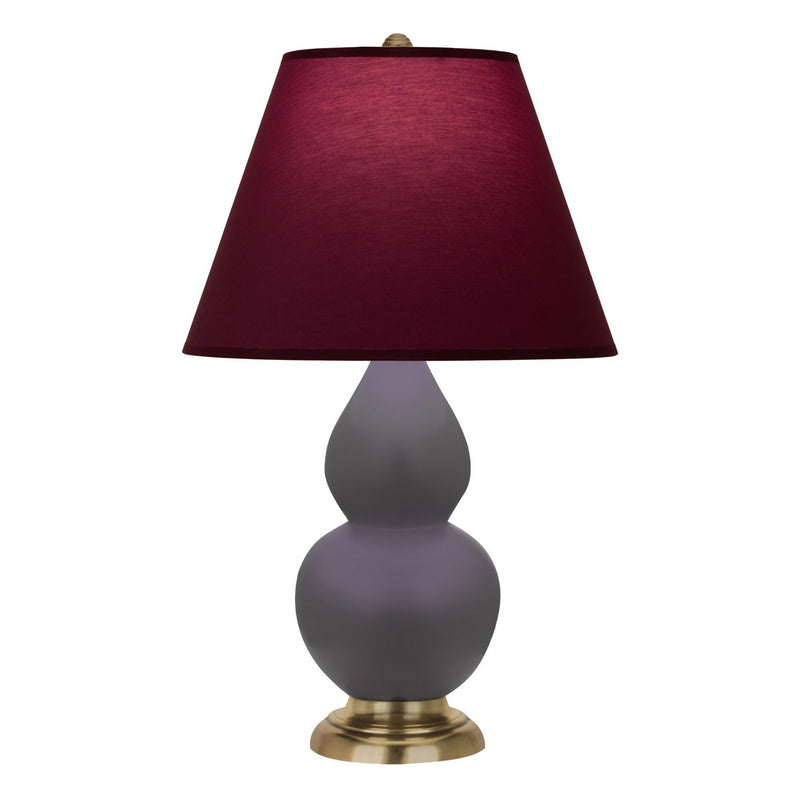 Robert Abbey MCR50P One Light Accent Lamp, Matte Ash Glazed Ceramic w/Antique Natural Brass