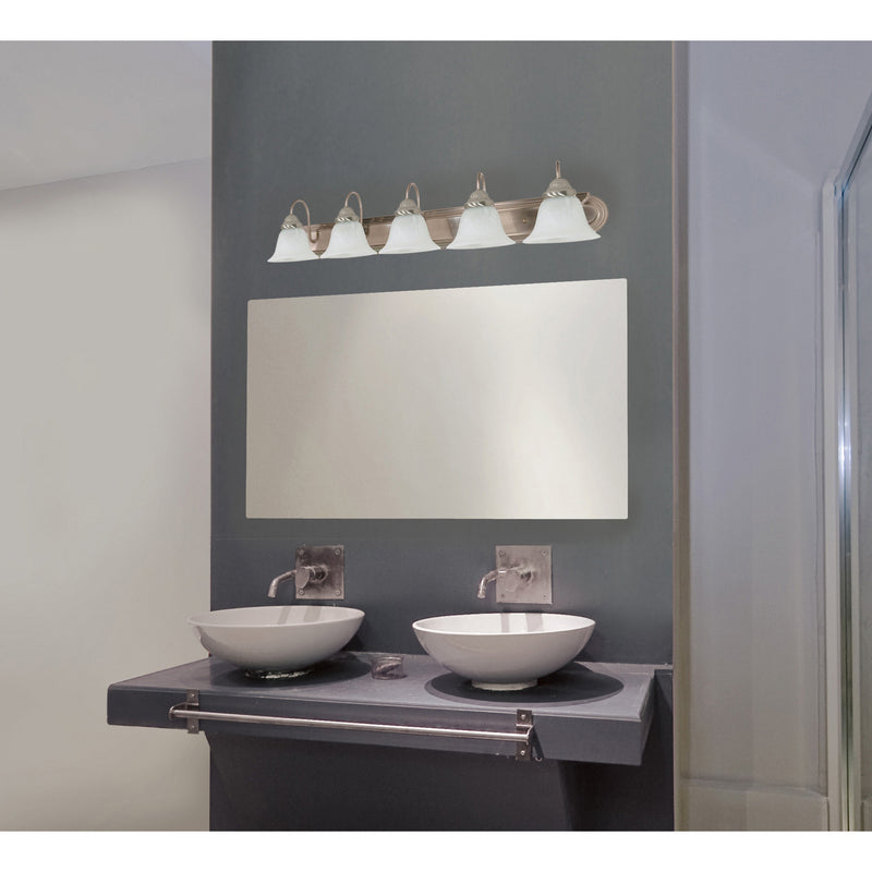 Nuvo Lighting 60-323 Five Light Vanity, Brushed Nickel