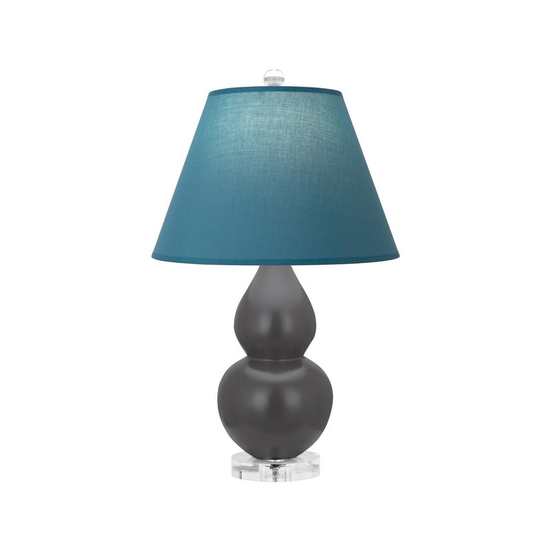 Robert Abbey MCR53B One Light Accent Lamp, Matte Ash Glazed Ceramic w/Lucite