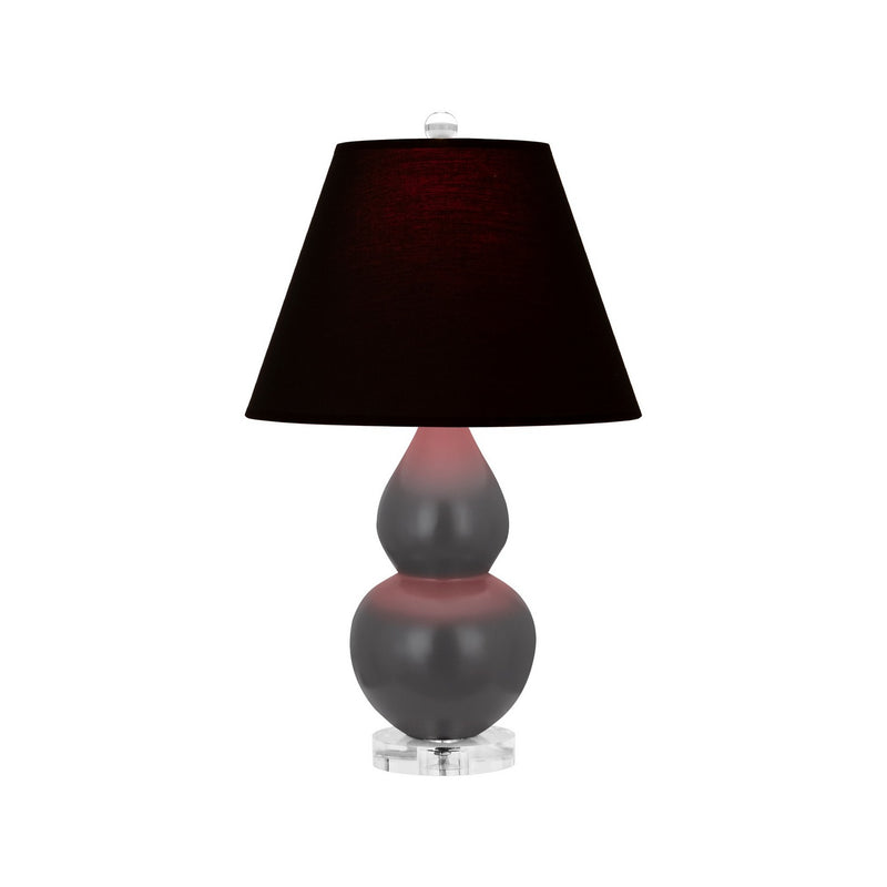 Robert Abbey MCR53K One Light Accent Lamp, Matte Ash Glazed Ceramic w/Lucite