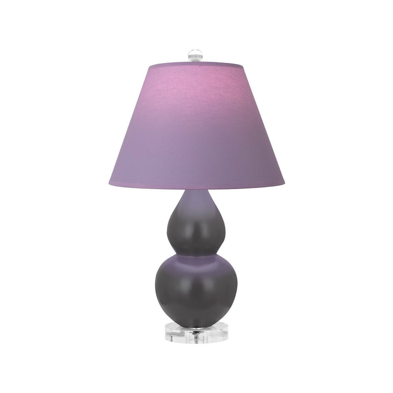 Robert Abbey MCR53L One Light Accent Lamp, Matte Ash Glazed Ceramic w/Lucite