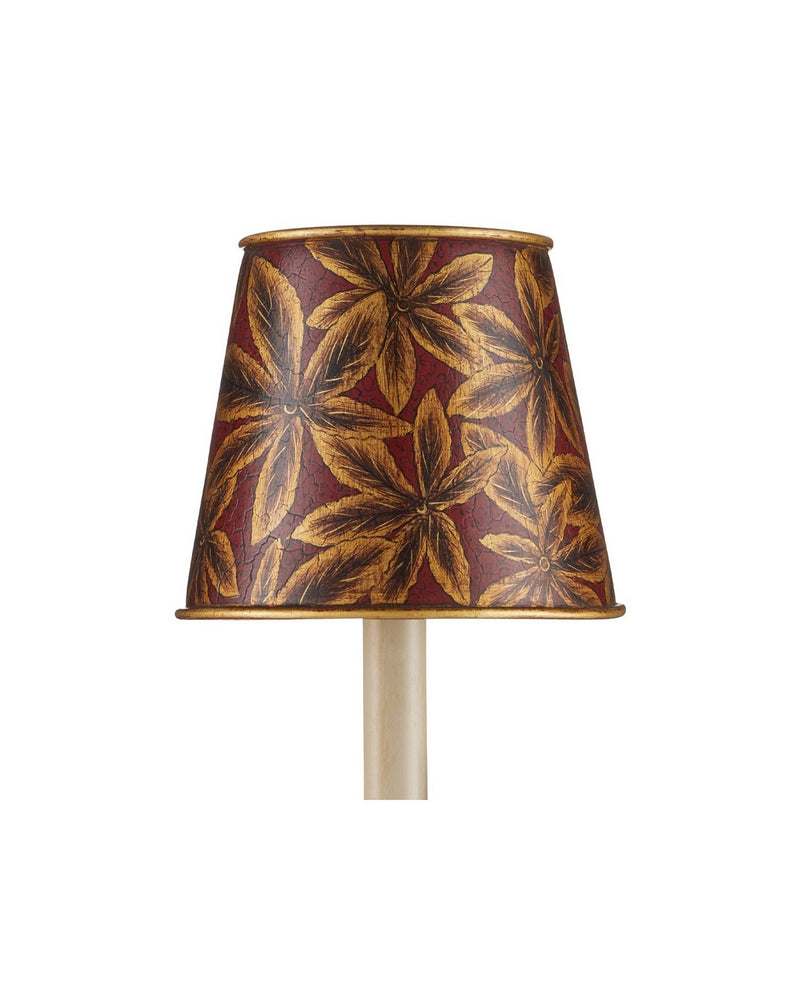 Currey and Company 0900-0070 Chandelier Shade, Gold/Red