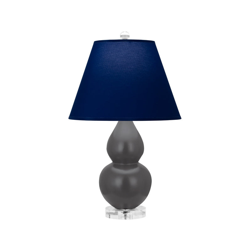 Robert Abbey MCR53N One Light Accent Lamp, Matte Ash Glazed Ceramic w/Lucite