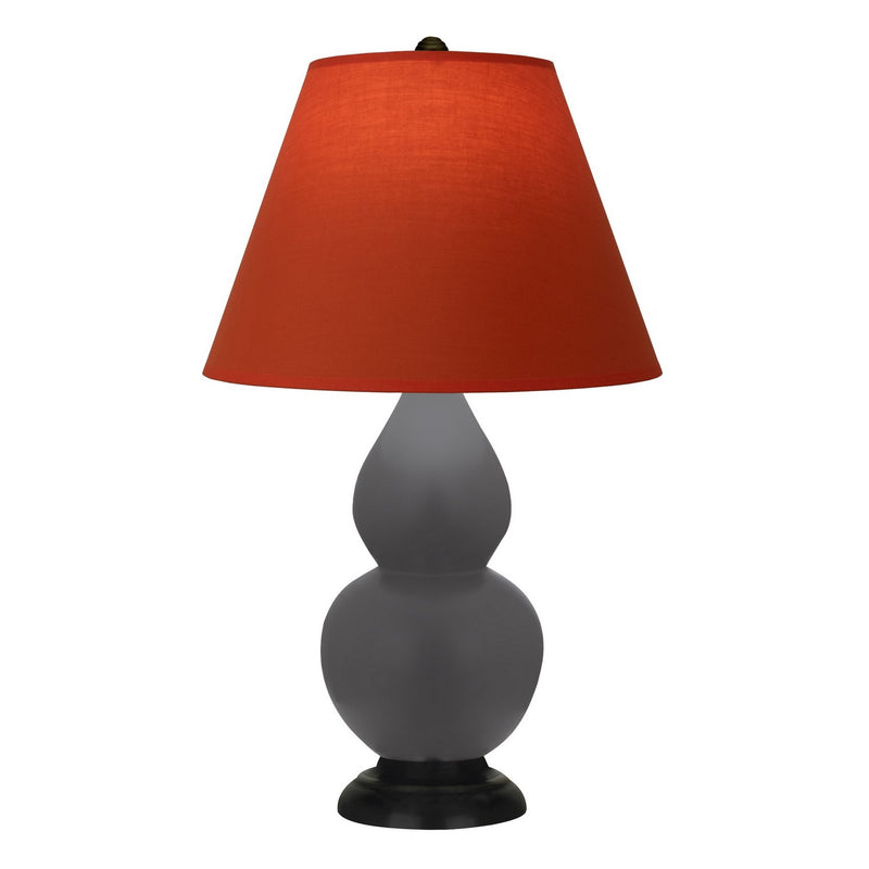 Robert Abbey MCR57T One Light Table Lamp, Matte Ash Glazed Ceramic w/Deep Patina Bronze