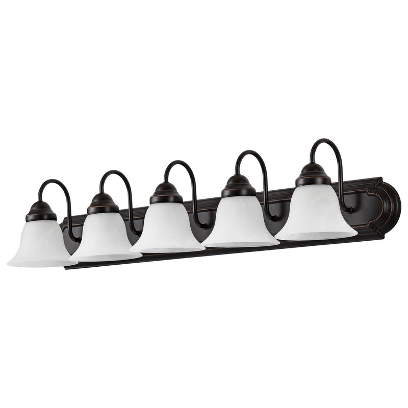 Nuvo Lighting 60-327 Five Light Vanity, Old Bronze