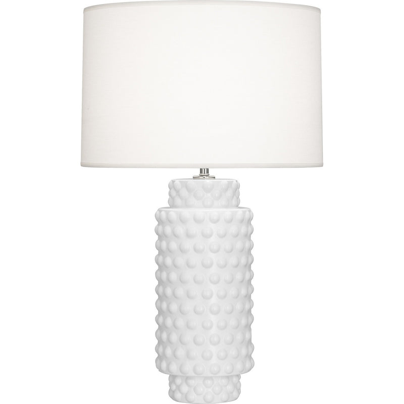 Robert Abbey MDY08 One Light Table Lamp, Matte Daisy Glazed Textured Ceramic
