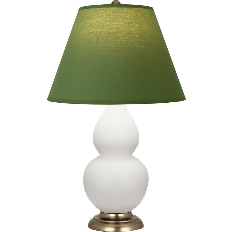 Robert Abbey MDY10G One Light Accent Lamp, Matte Daisy Glazed Ceramic w/Antique Natural Brass