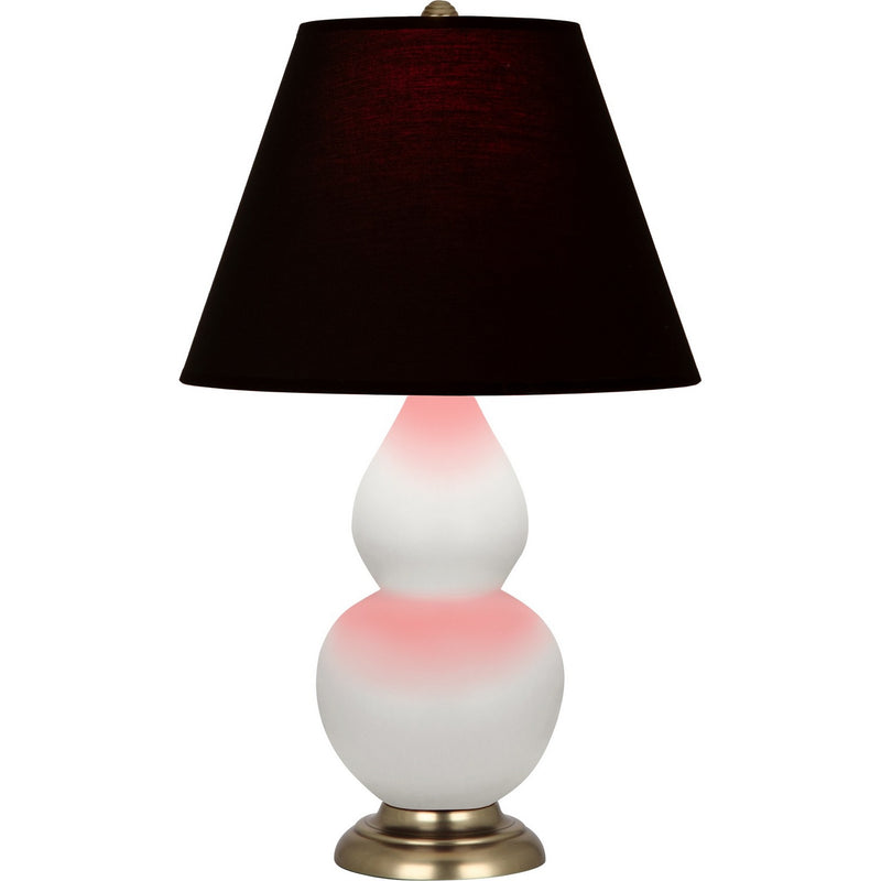 Robert Abbey MDY10K One Light Accent Lamp, Matte Daisy Glazed Ceramic w/Antique Natural Brass