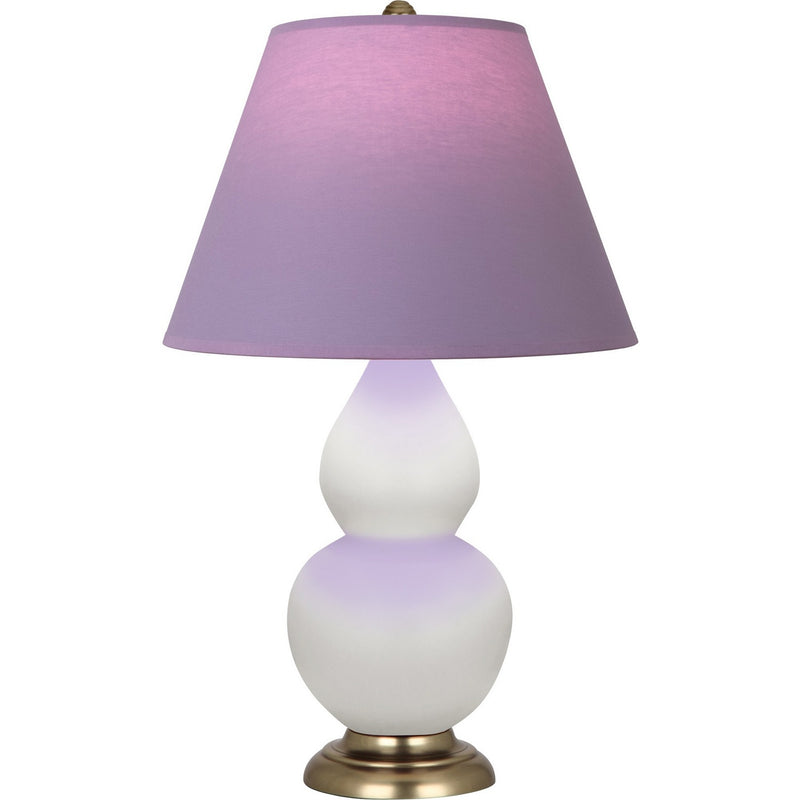 Robert Abbey MDY10L One Light Accent Lamp, Matte Daisy Glazed Ceramic w/Antique Natural Brass