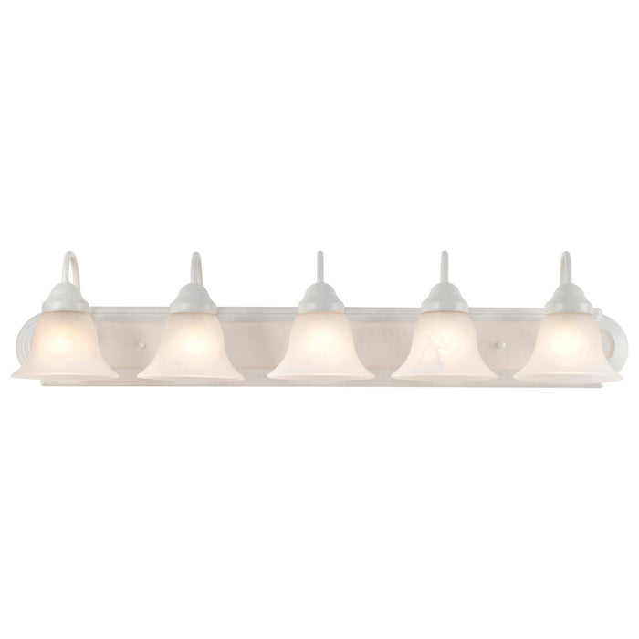 Nuvo Lighting 60-335 Five Light Vanity, Textured White