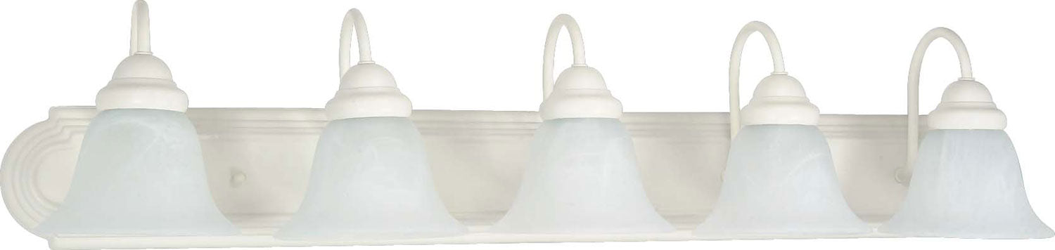 Nuvo Lighting 60-335 Five Light Vanity, Textured White