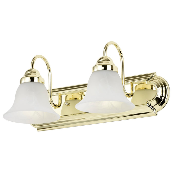 Nuvo Lighting 60-328 Two Light Vanity, Polished Brass