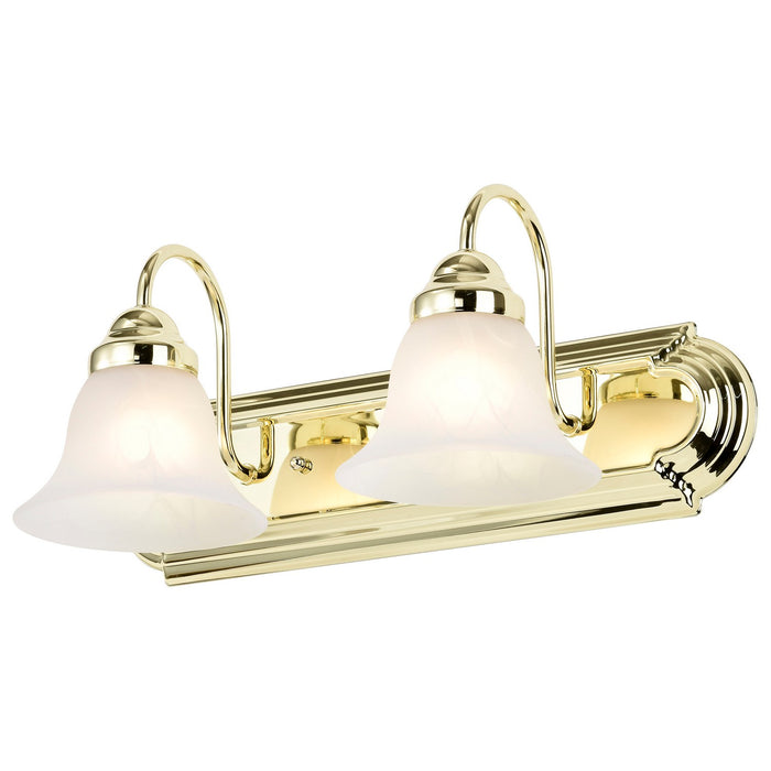 Nuvo Lighting 60-328 Two Light Vanity, Polished Brass