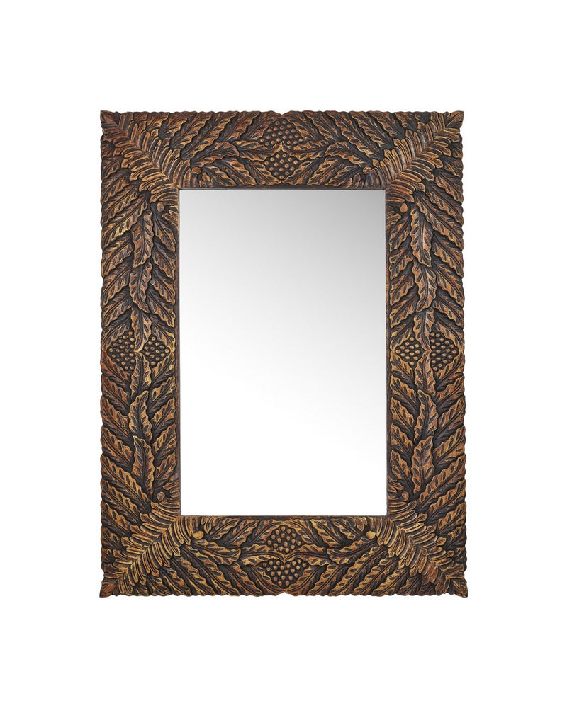 Currey and Company 1000-0172 Mirror, Weathered Brown