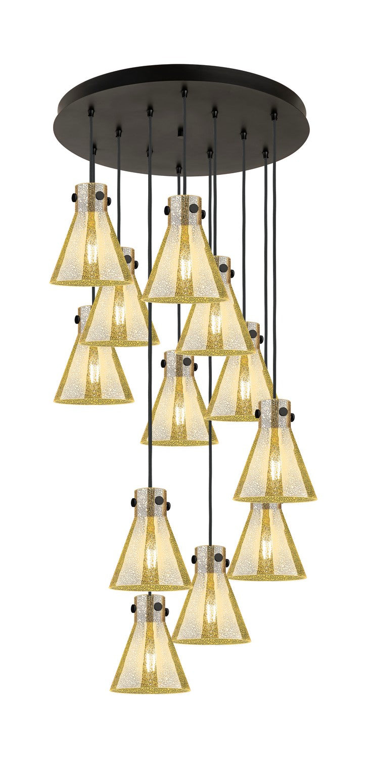 Innovations 126-410-1PS-BK-G411-8ME 12 Light Pendant, Matte Black