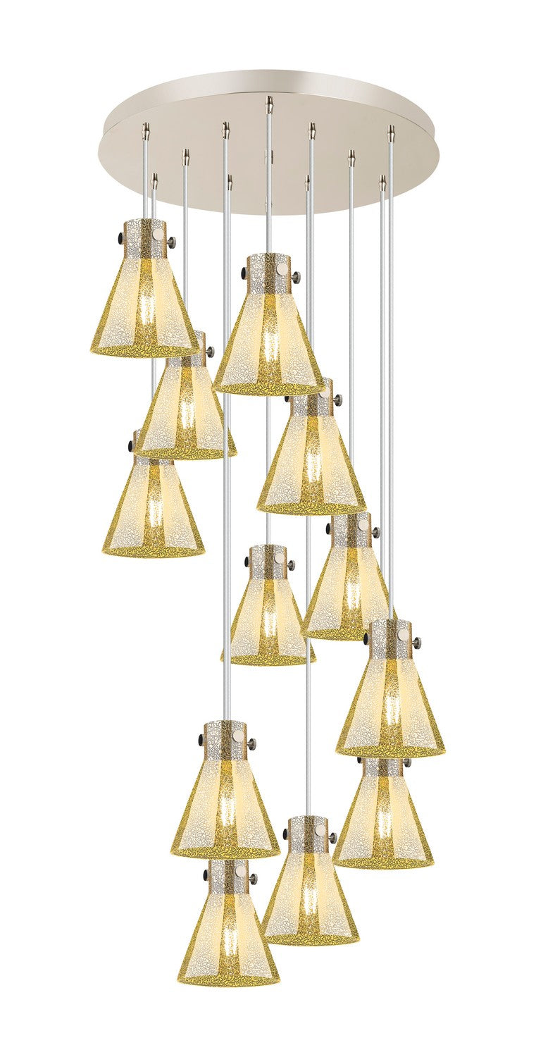 Innovations 126-410-1PS-PN-G411-8ME 12 Light Pendant, Polished Nickel