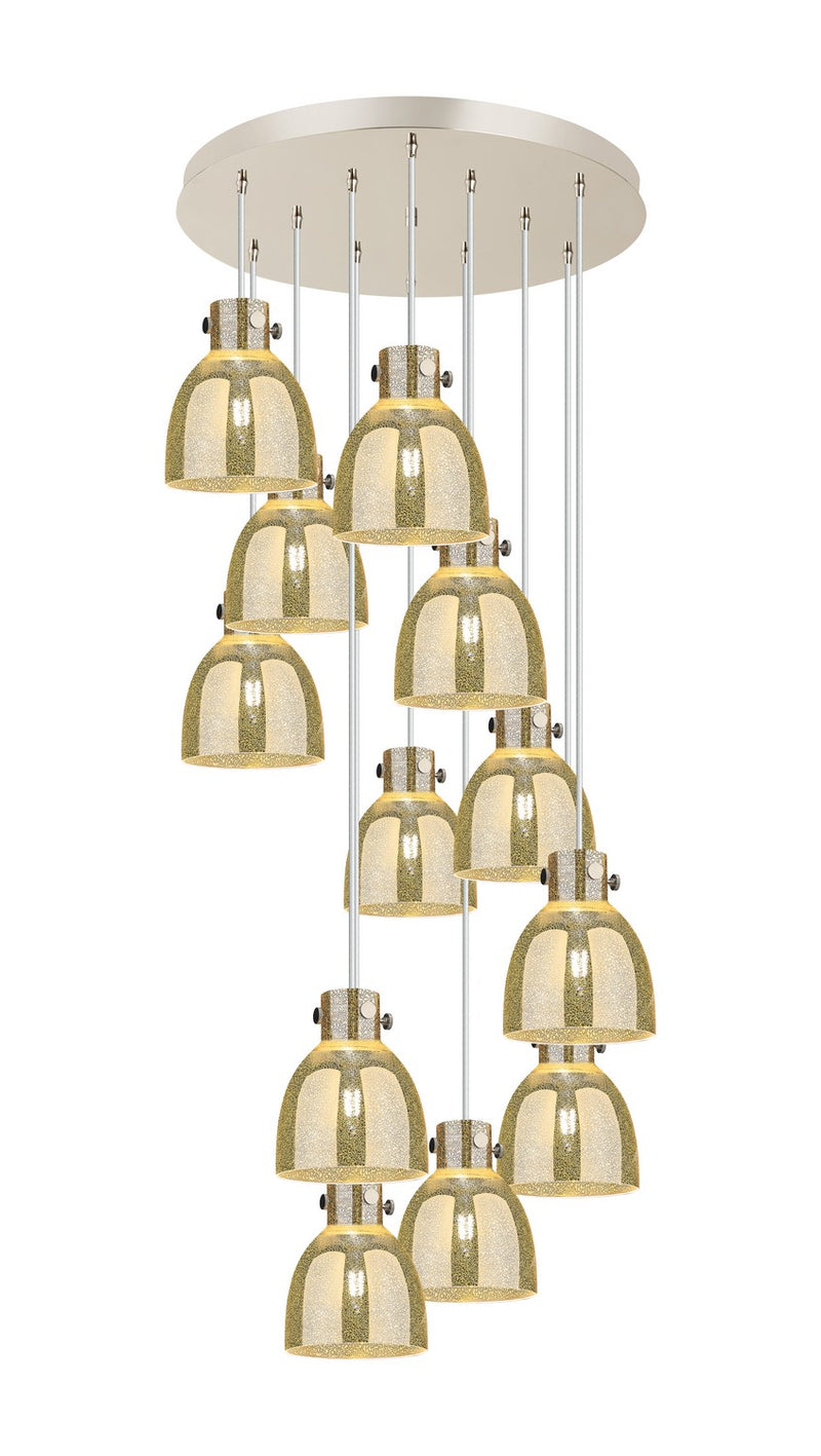 Innovations 126-410-1PS-PN-G412-8ME 12 Light Pendant, Polished Nickel