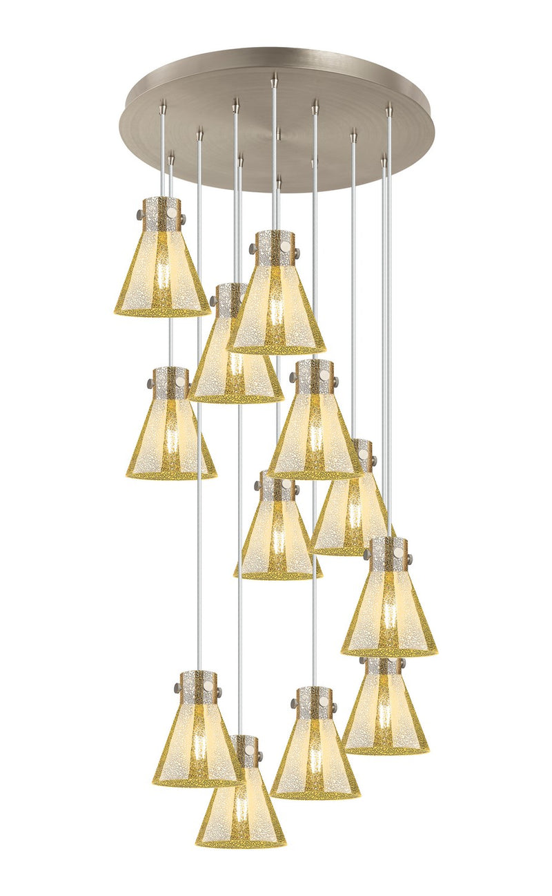 Innovations 126-410-1PS-SN-G411-8ME 12 Light Pendant, Brushed Satin Nickel