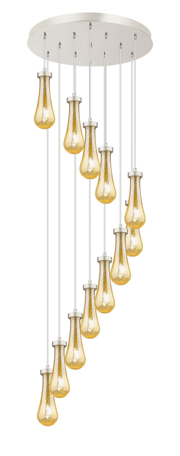 Innovations 126-451-1P-PN-G451-4ME 12 Light Pendant, Brushed Polished Nickel
