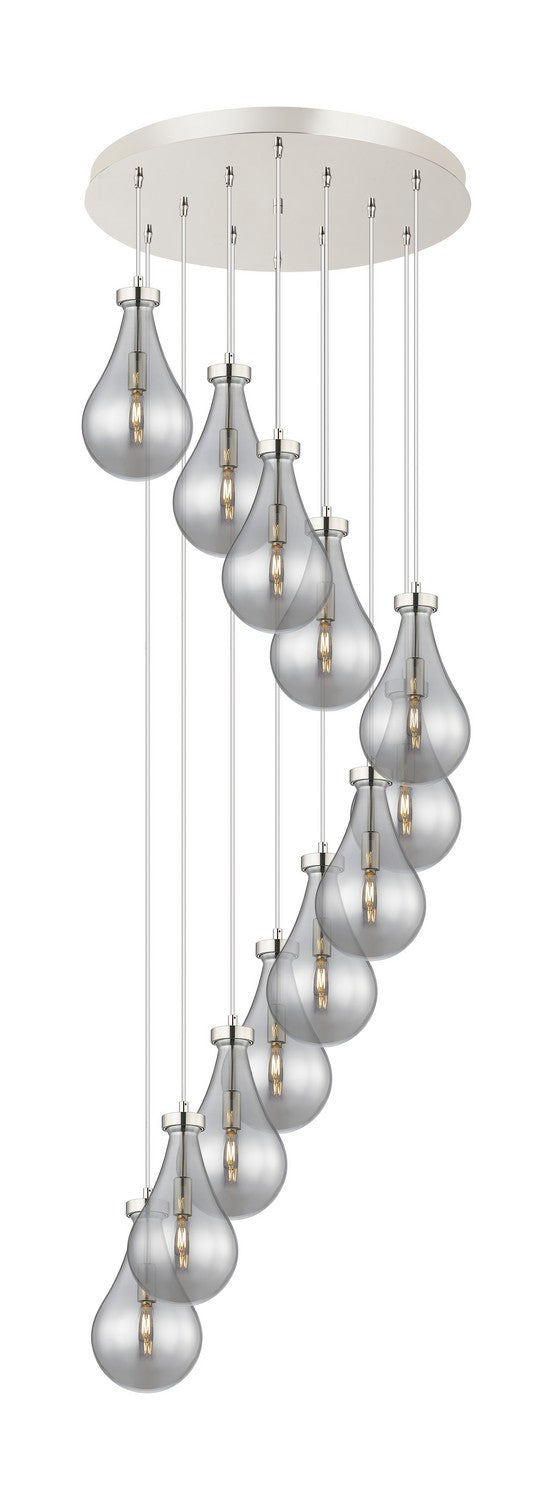 Innovations 126-451-1P-PN-G451-7SM 12 Light Pendant, Polished Nickel