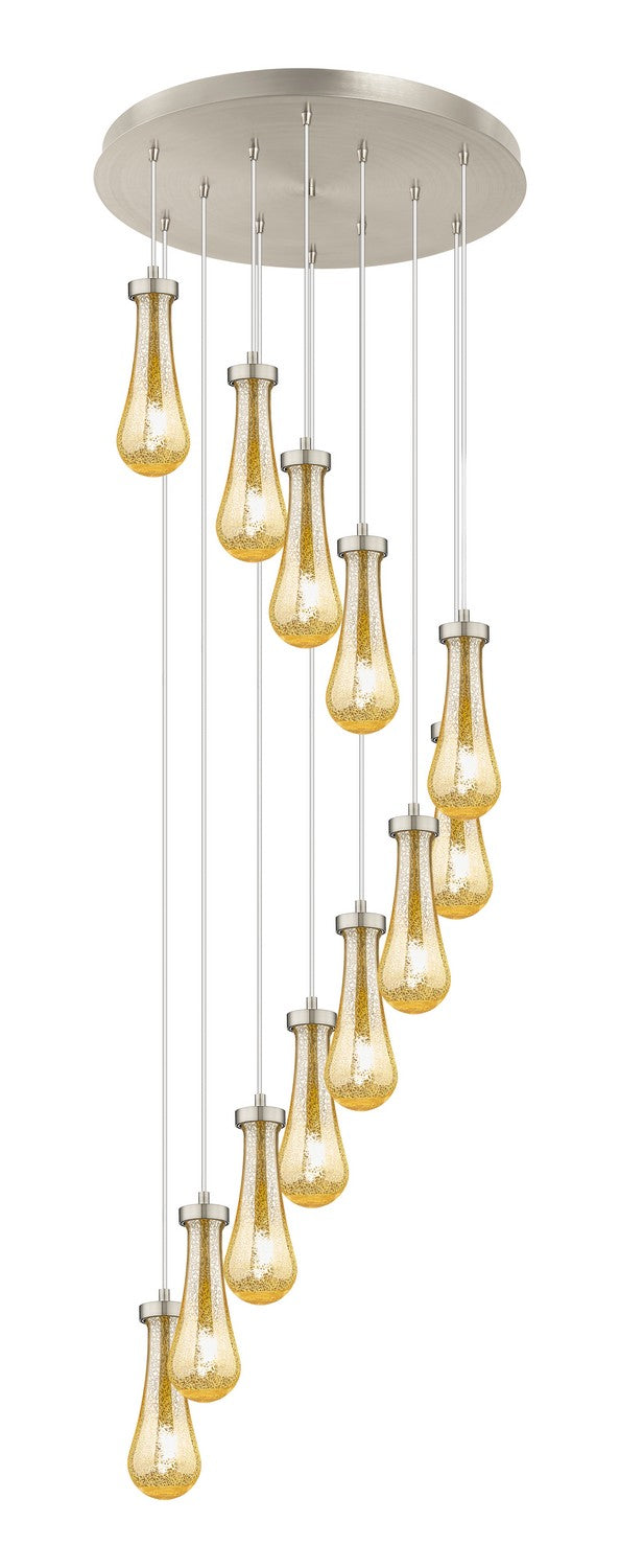 Innovations 126-451-1P-SN-G451-4ME 12 Light Pendant, Brushed Satin Nickel