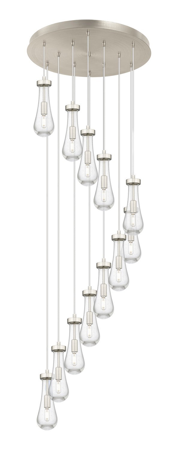 Innovations 126-451-1P-SN-G451-4SDY 12 Light Pendant, Brushed Satin Nickel