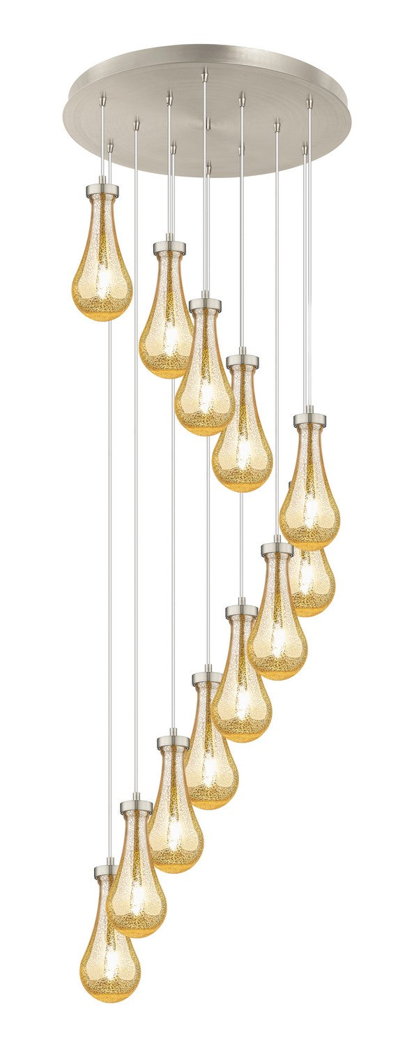 Innovations 126-451-1P-SN-G451-5ME 12 Light Pendant, Brushed Satin Nickel