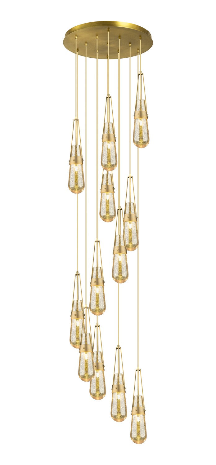 Innovations 126-452-1P-BB-G452-4ME 12 Light Pendant, Brushed Brass