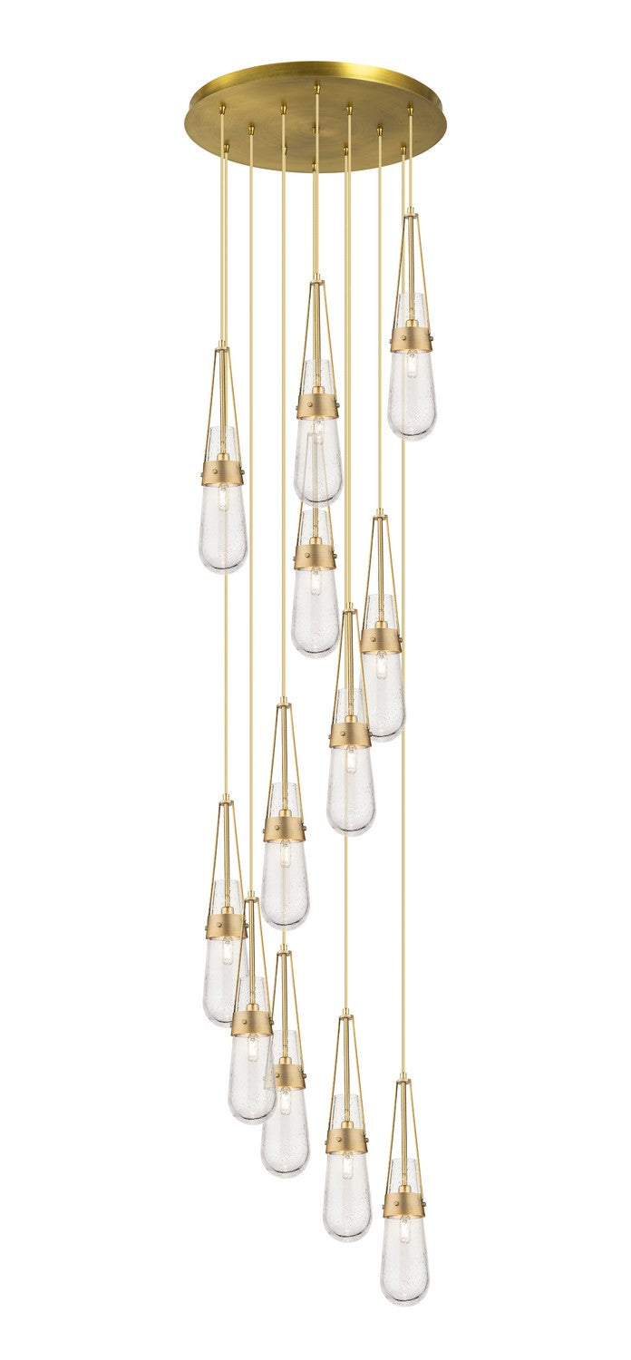 Innovations 126-452-1P-BB-G452-4SDY 12 Light Pendant, Brushed Brass