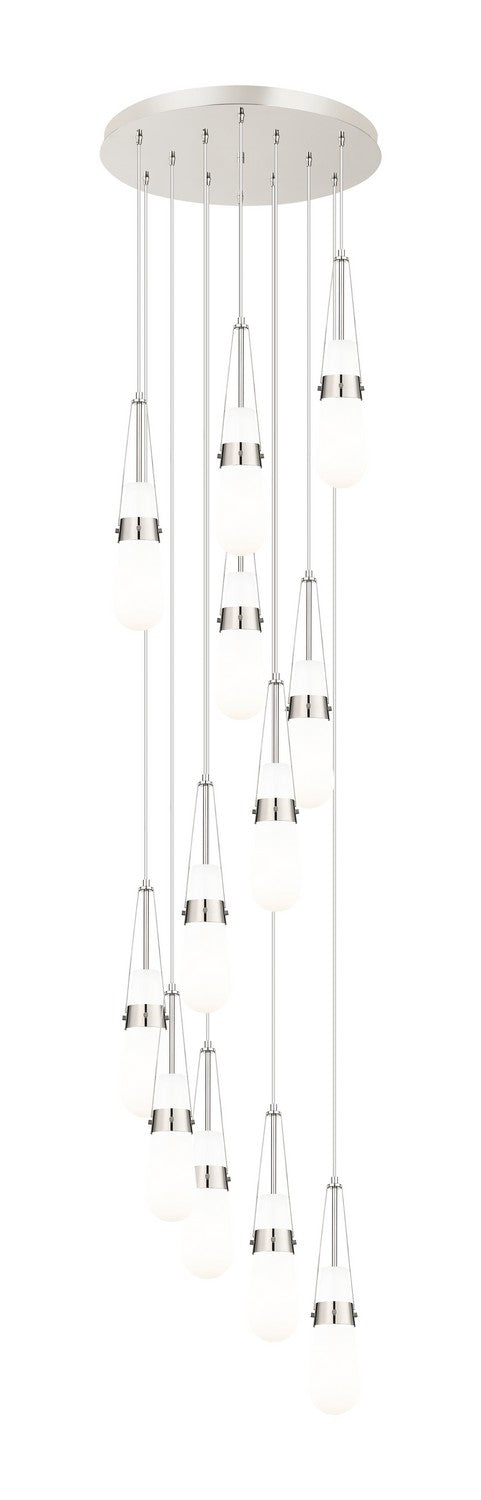 Innovations 126-452-1P-PN-G452-4GWH 12 Light Pendant, Polished Nickel