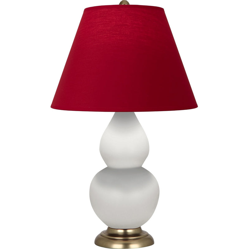 Robert Abbey MDY10R One Light Accent Lamp, Matte Daisy Glazed Ceramic w/Antique Natural Brass