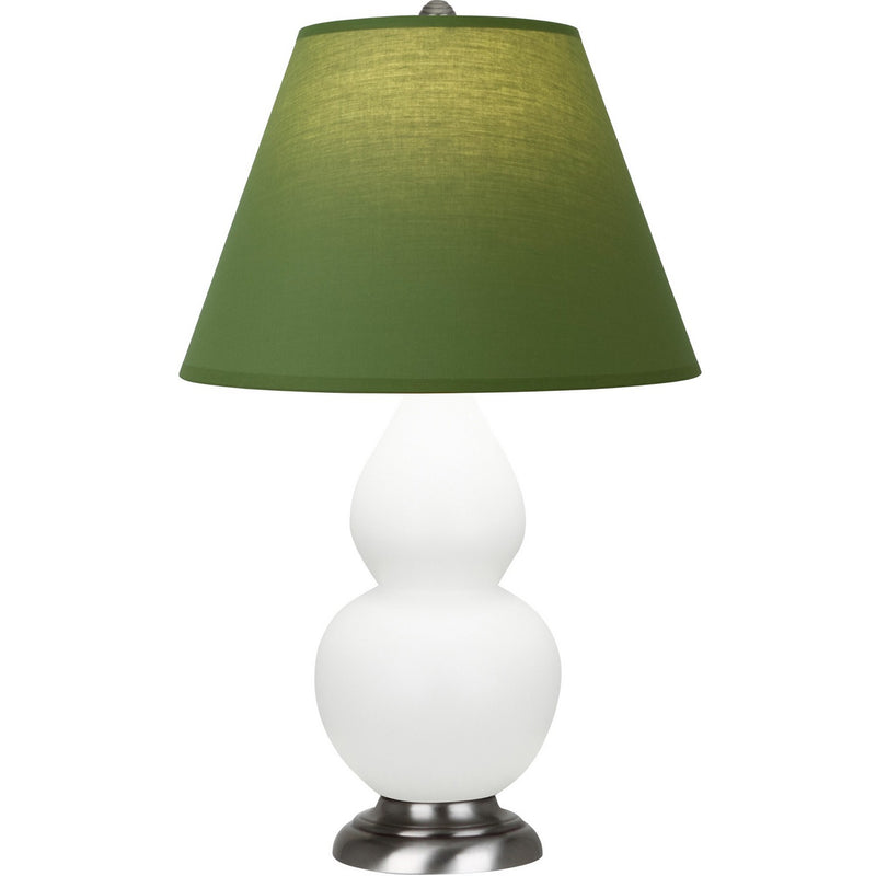 Robert Abbey MDY12G One Light Accent Lamp, Matte Daisy Glazed Ceramic w/Antique Silver