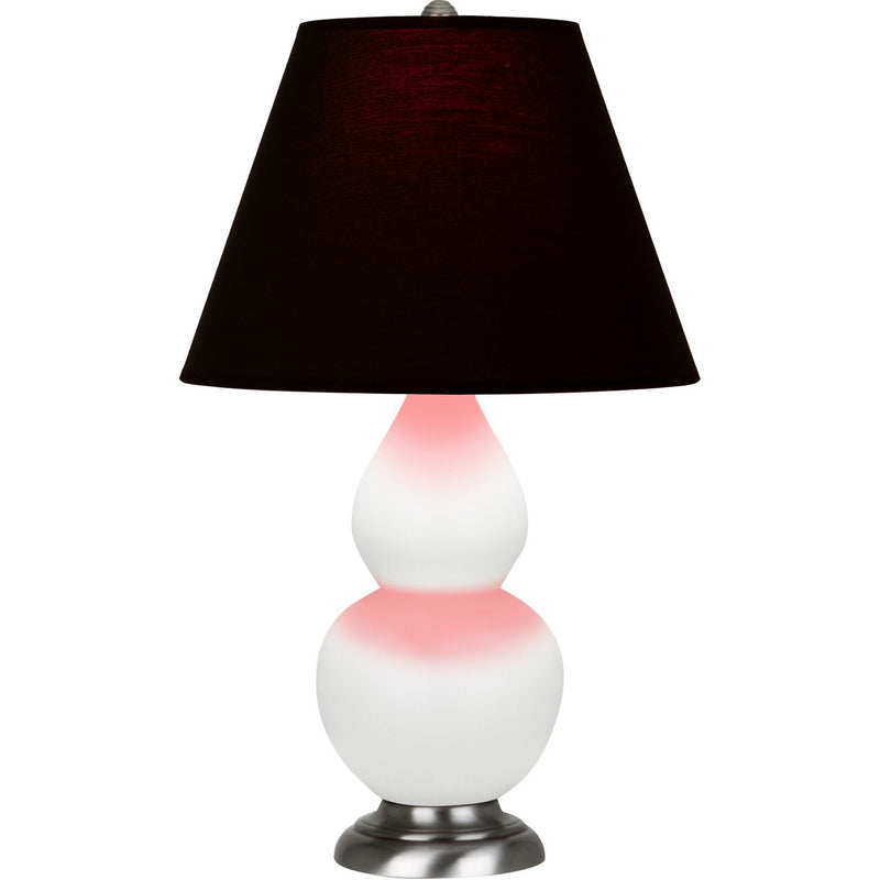 Robert Abbey MDY12K One Light Accent Lamp, Matte Daisy Glazed Ceramic w/Antique Silver