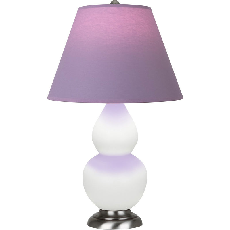 Robert Abbey MDY12L One Light Accent Lamp, Matte Daisy Glazed Ceramic w/Antique Silver