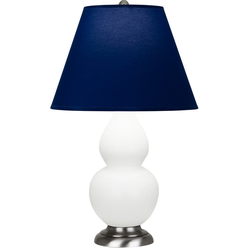 Robert Abbey MDY12N One Light Accent Lamp, Matte Daisy Glazed Ceramic w/Antique Silver