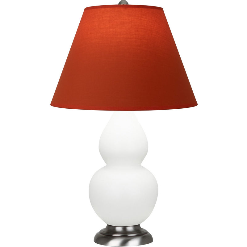Robert Abbey MDY12T One Light Accent Lamp, Matte Daisy Glazed Ceramic w/Antique Silver