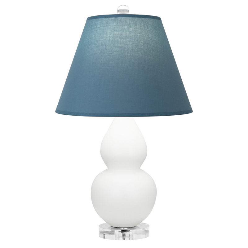 Robert Abbey MDY13B One Light Accent Lamp, Matte Daisy Glazed Ceramic w/Lucite