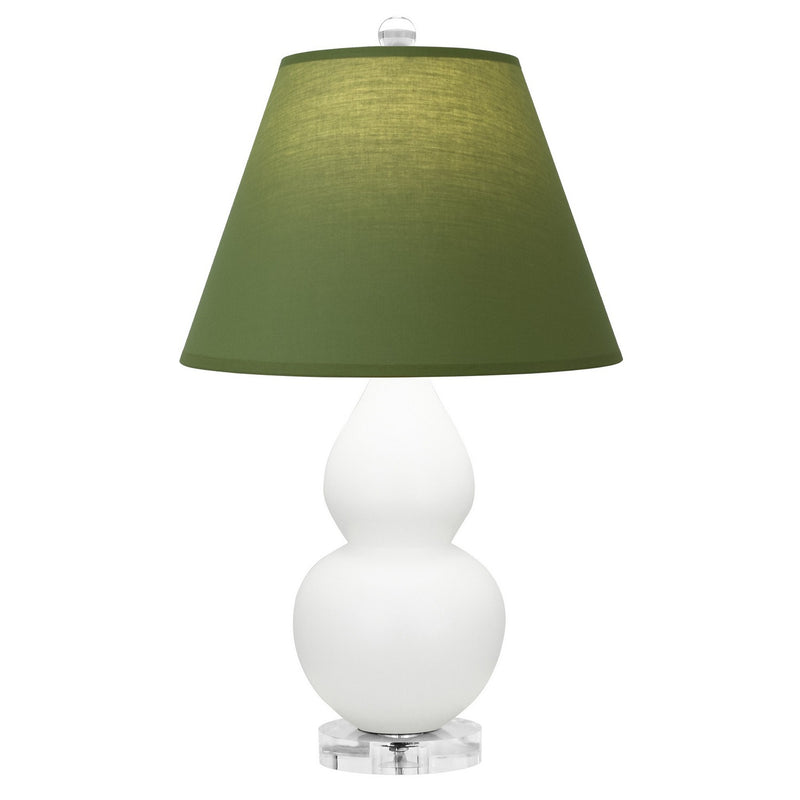 Robert Abbey MDY13G One Light Accent Lamp, Matte Daisy Glazed Ceramic w/Lucite