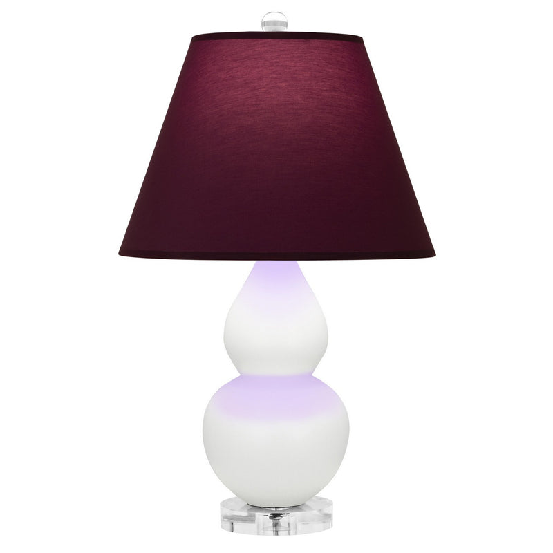 Robert Abbey MDY13P One Light Accent Lamp, Matte Daisy Glazed Ceramic w/Lucite