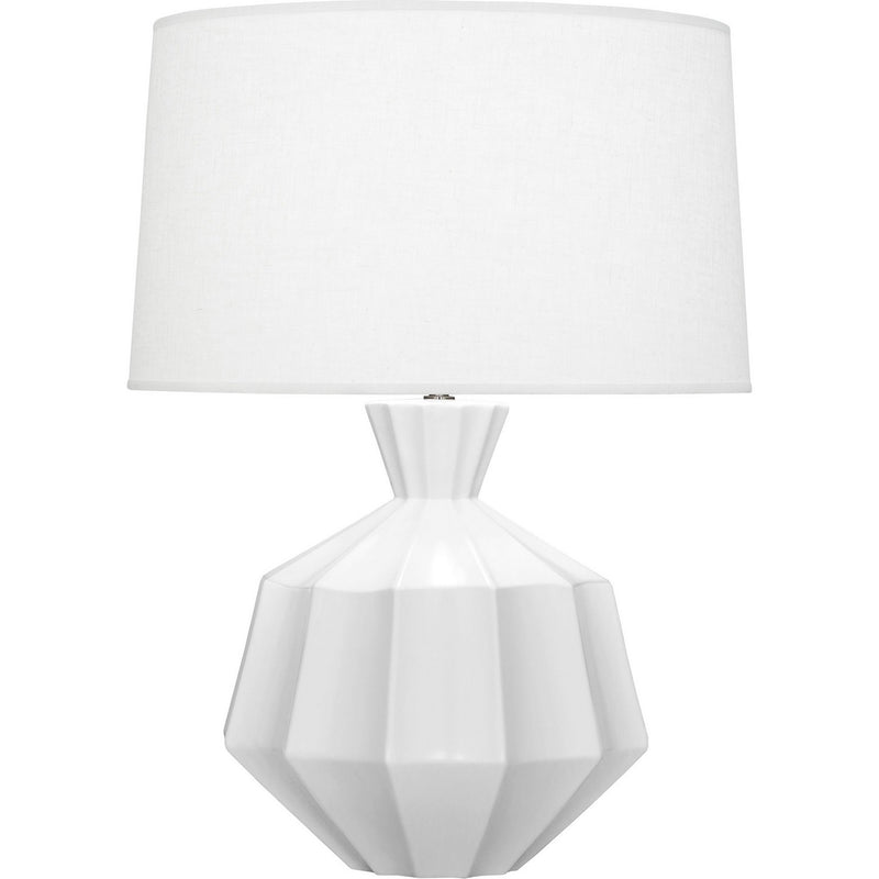 Robert Abbey MDY17 One Light Table Lamp, Matte Daisy Glazed Ceramic