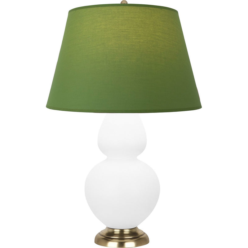 Robert Abbey MDY20G One Light Table Lamp, Matte Daisy Glazed Ceramic w/Antique Natural Brass