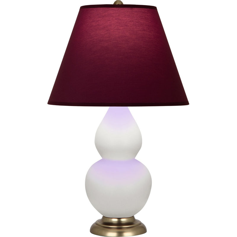 Robert Abbey MDY10P One Light Accent Lamp, Matte Daisy Glazed Ceramic w/Antique Natural Brass