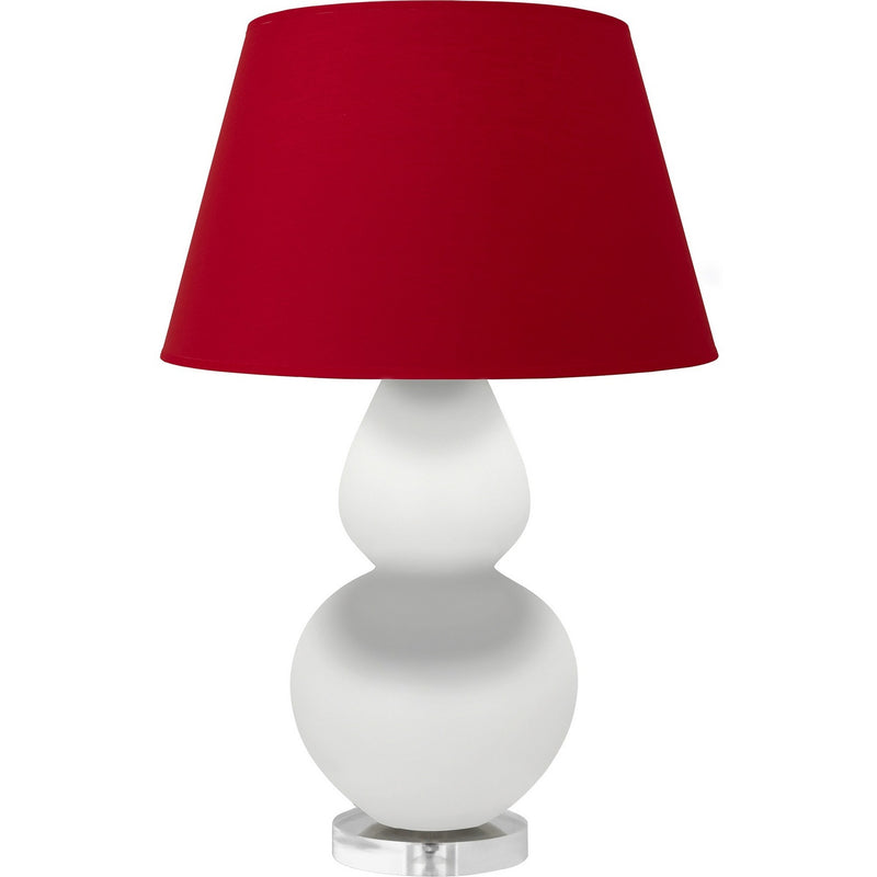 Robert Abbey MDY23R One Light Table Lamp, Matte Daisy Glazed Ceramic w/Lucite
