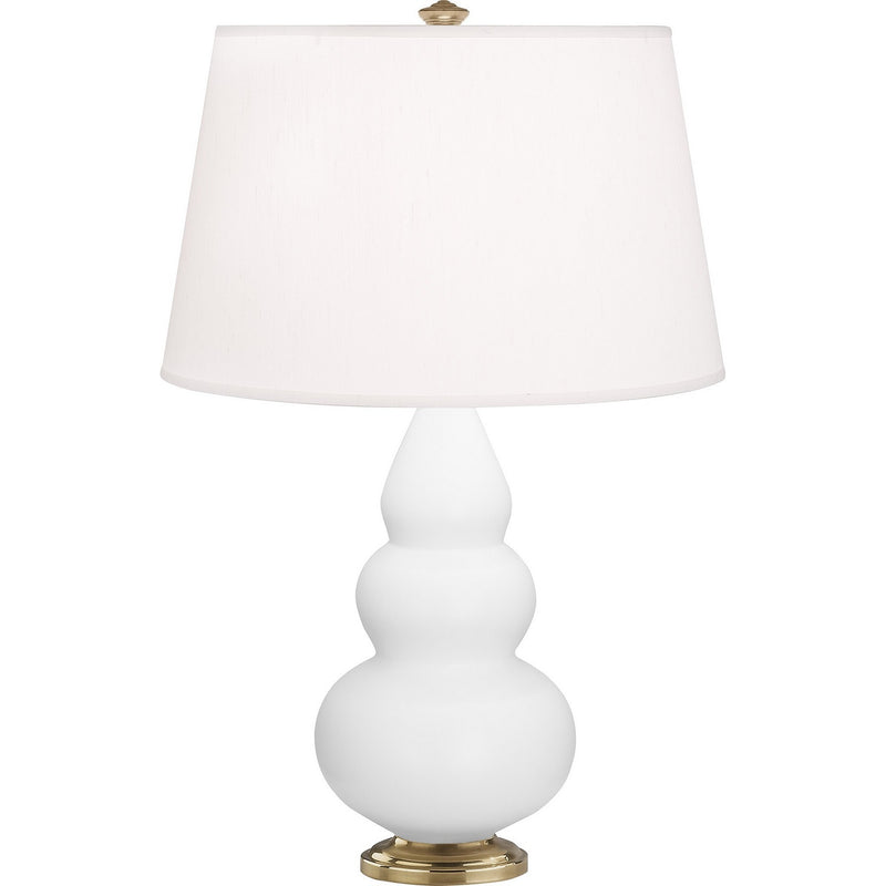 Robert Abbey MDY30 One Light Accent Lamp, Matte Daisy Glazed Ceramic w/Antique Natural Brass