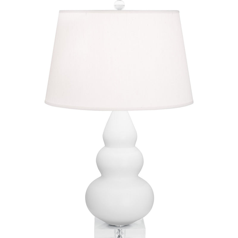 Robert Abbey MDY33 One Light Accent Lamp, Matte Daisy Glazed Ceramic w/Lucite