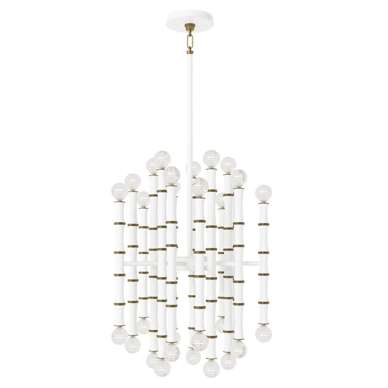Robert Abbey MDY48 30 Light Chandelier, Matte Daisy w/Modern Brass