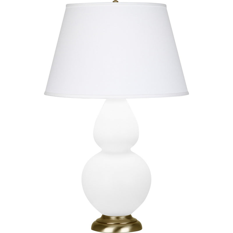 Robert Abbey MDY55 One Light Table Lamp, Matte Daisy Glazed Ceramic w/Antique Natural Brass