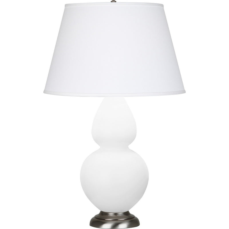 Robert Abbey MDY59 One Light Table Lamp, Matte Daisy Glazed Ceramic w/Antique Silver